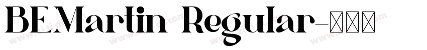 BEMartin Regular字体转换